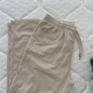 Men's Tan Drawstring Corduroy Pants